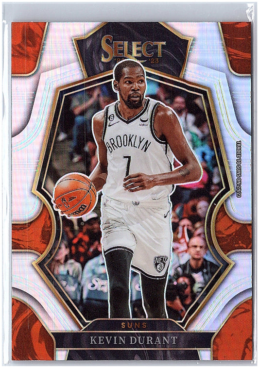 2022-23 Panini Select #137 Kevin Durant Silver Prizms