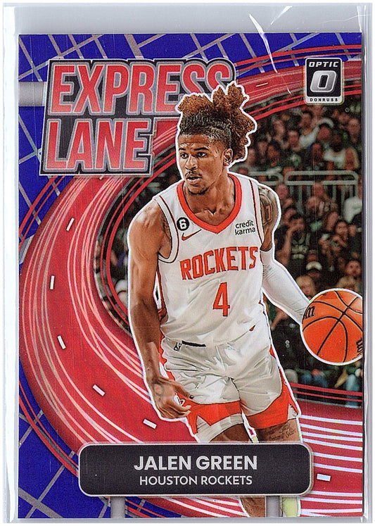 2022-23 Donruss Optic #18 Jalen Green Express Lane Purple