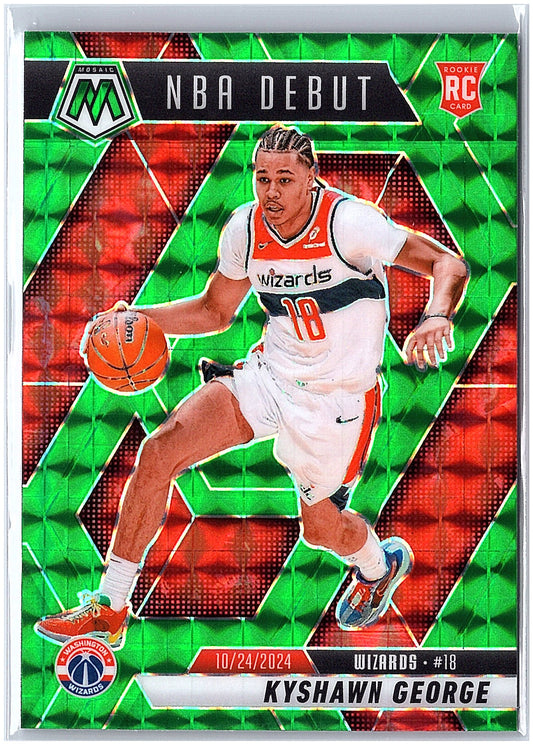 2024-25 Panini Mosaic #256 Kyshawn George Green Mosaic