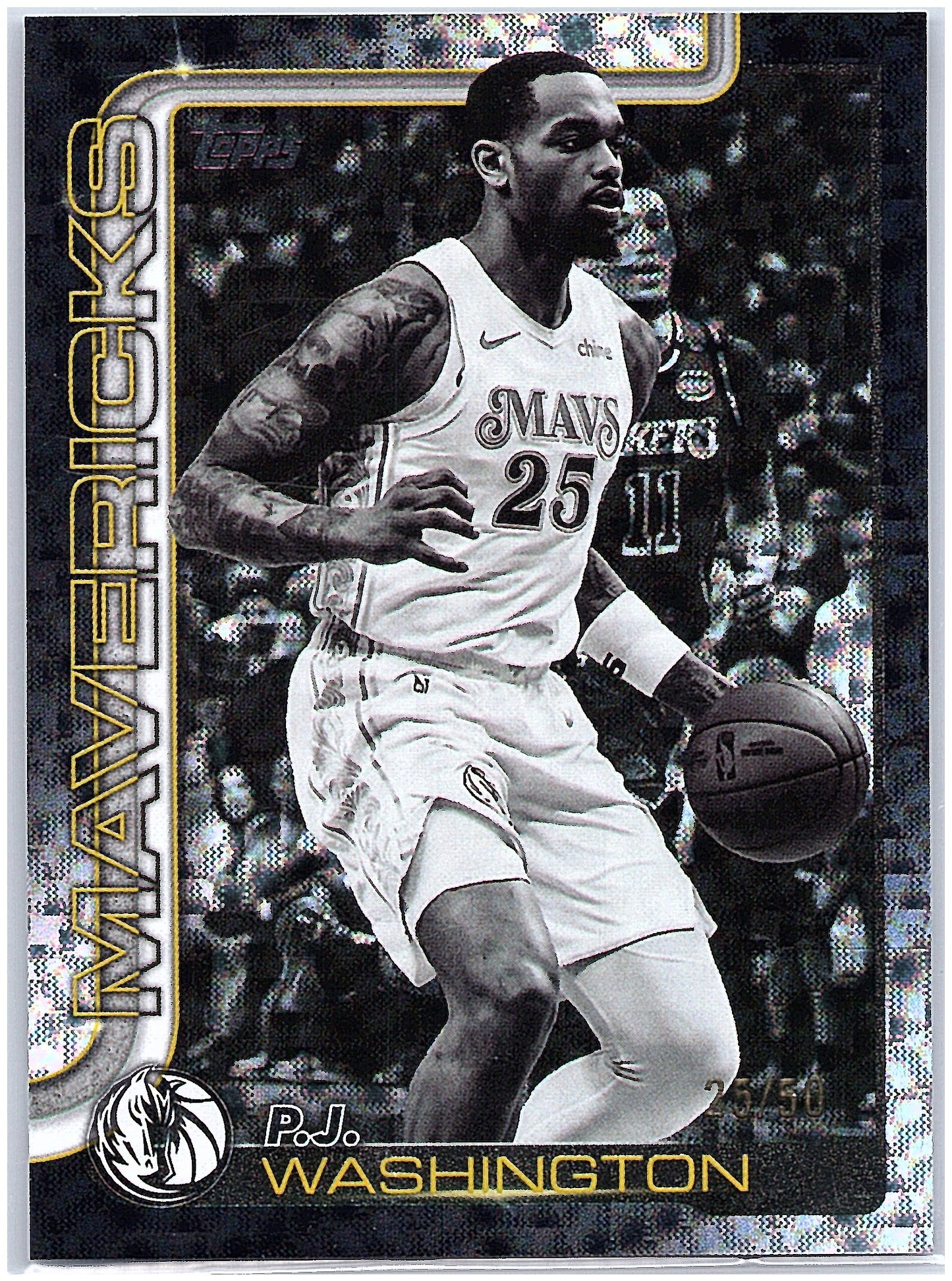 2025-26 Topps #173 P.J. Washington Jr. Flash Drop #/50