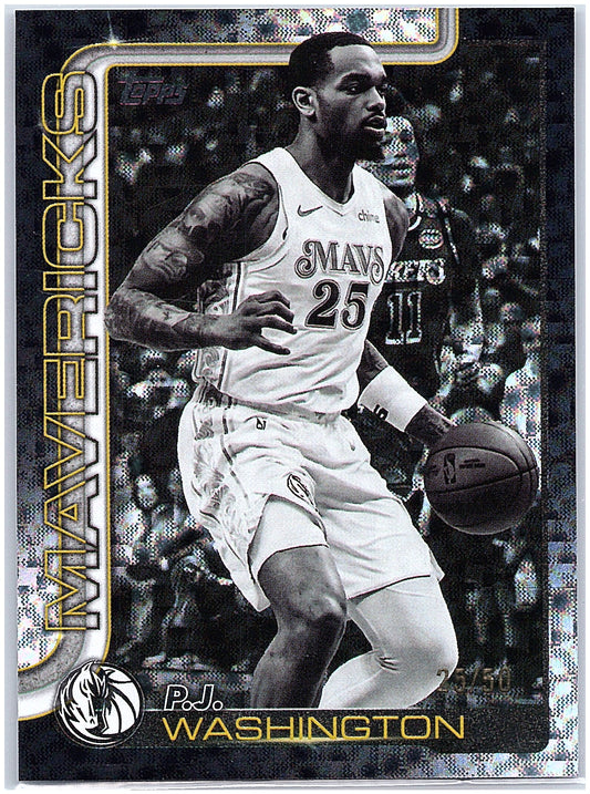 2025-26 Topps #173 P.J. Washington Jr. Flash Drop #/50