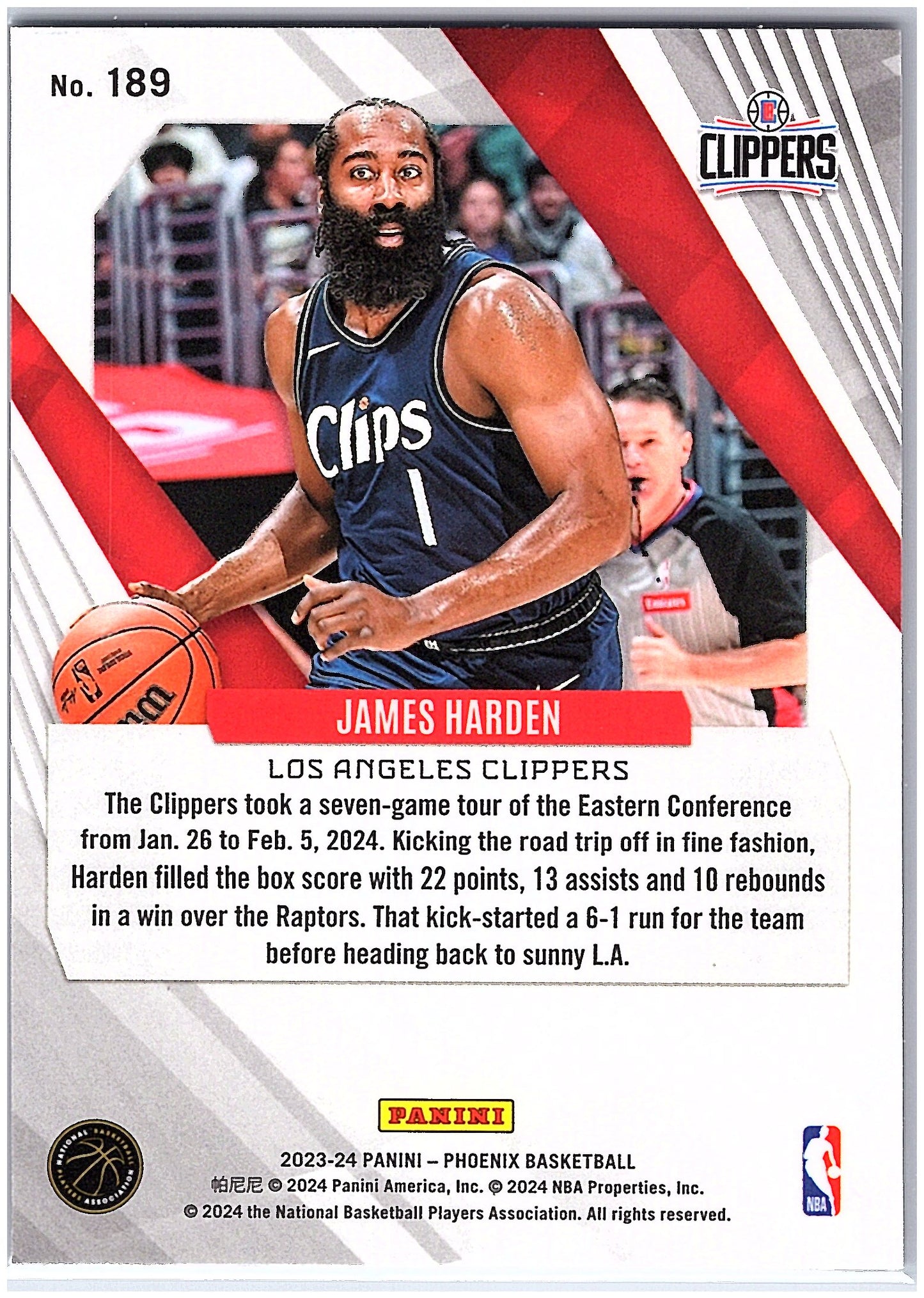 2023-24 Panini Phoenix #189 James Harden Phoenix Heiroglyphs