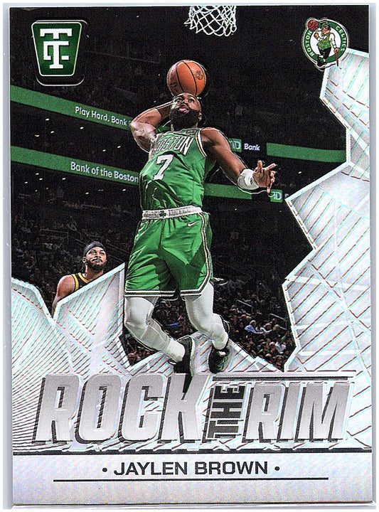 2024-25 Panini Totally Certified #3 Jaylen Brown Rock the Rim Mirror