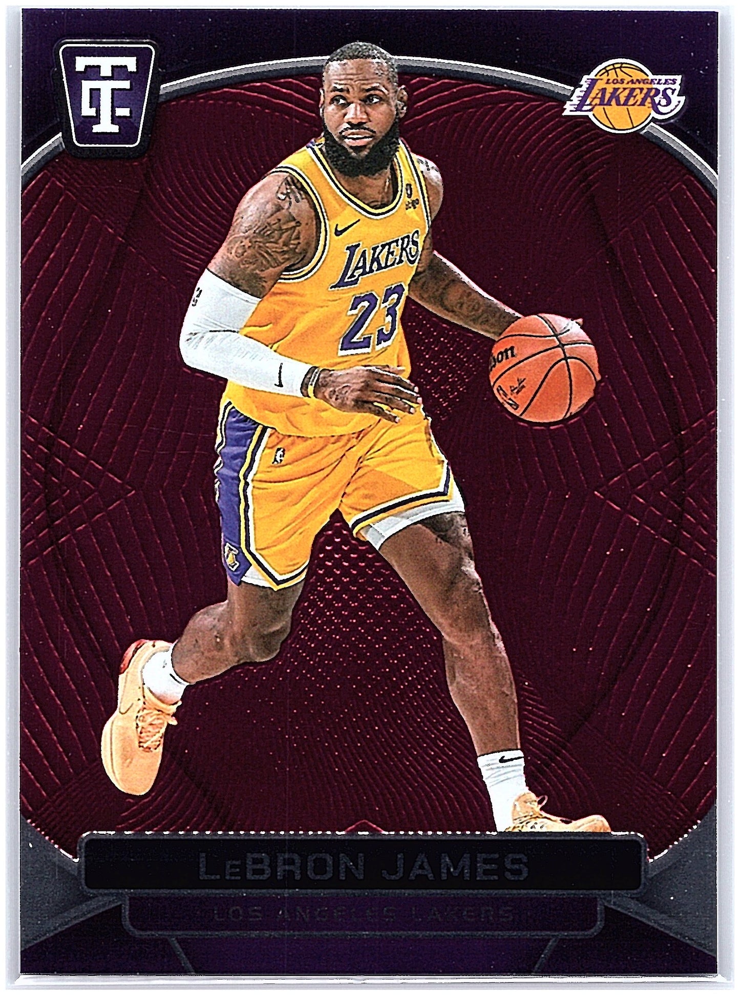 2024-25 Panini Totally Certified #81 LeBron James Mirror Maroon