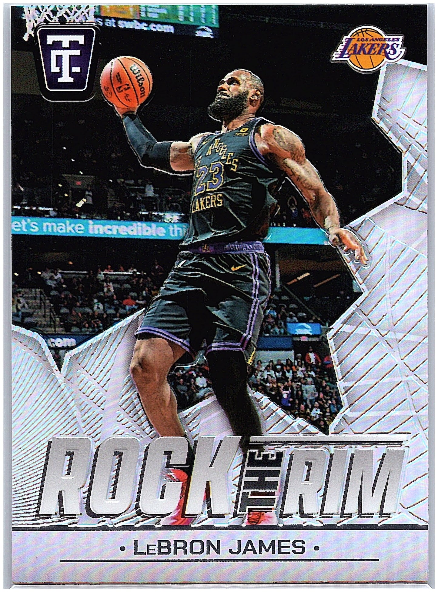 2024-25 Panini Totally Certified #16 LeBron James Rock the Rim Mirror
