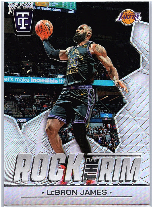 2024-25 Panini Totally Certified #16 LeBron James Rock the Rim Mirror