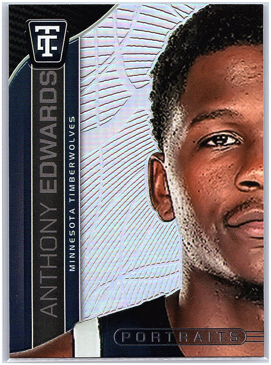 2024-25 Panini Totally Certified #8 Anthony Edwards Portraits Mirror