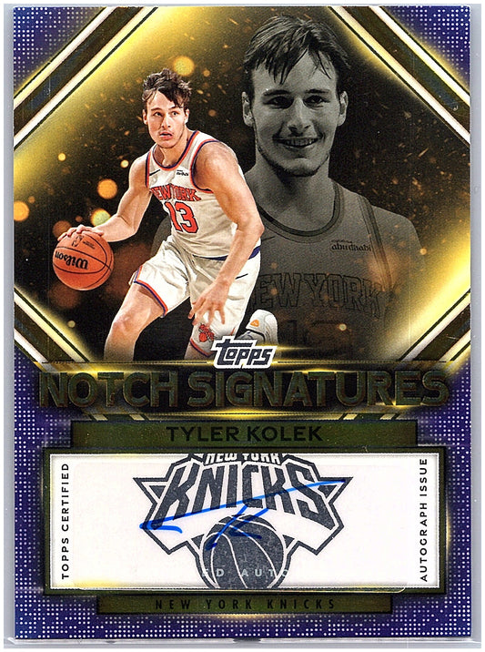2025-26 Topps #TNS-TK Tyler Kolek Topps Notch Signatures