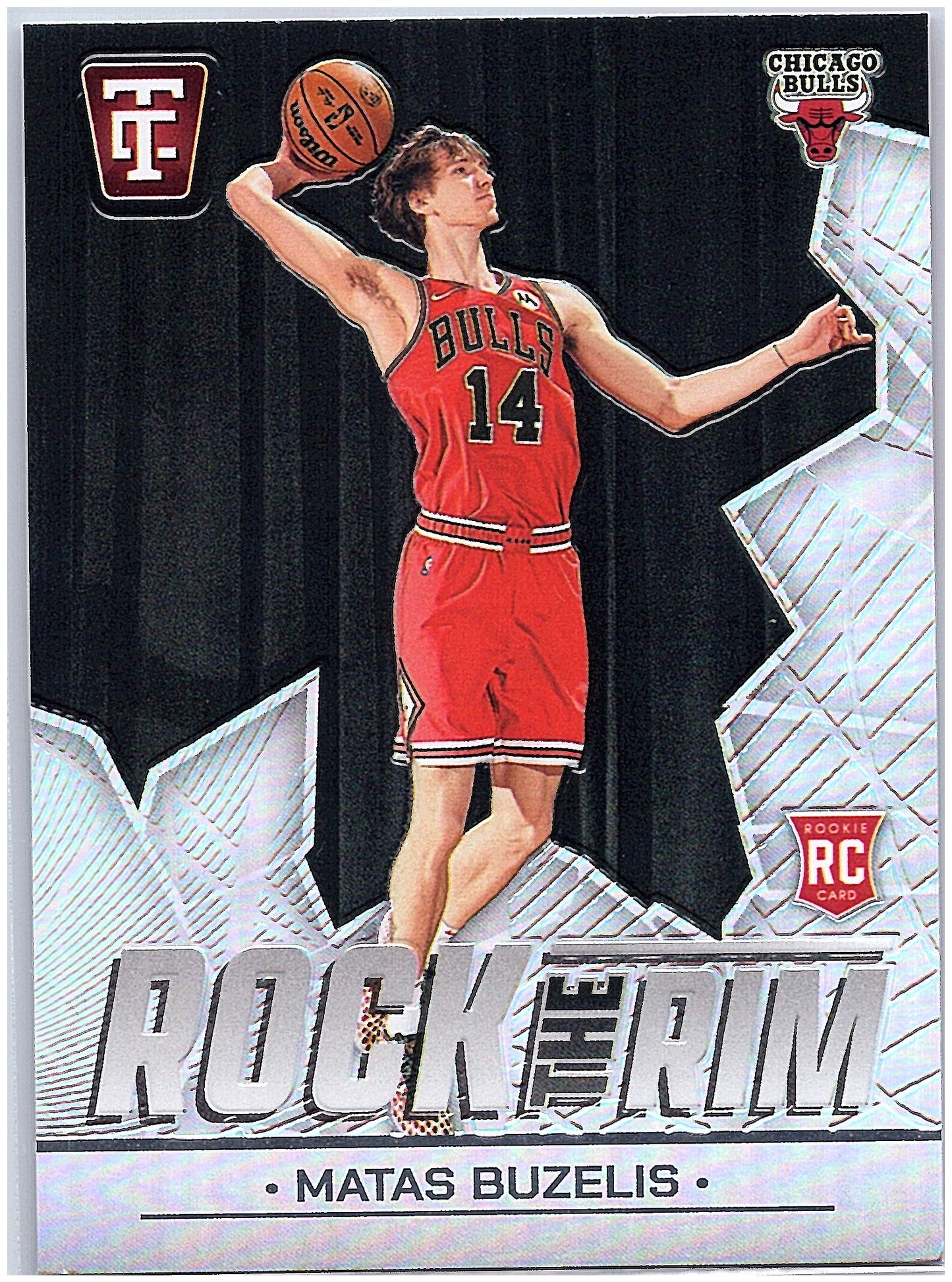 2024-25 Panini Totally Certified #14 Matas Buzelis Rock the Rim Mirror