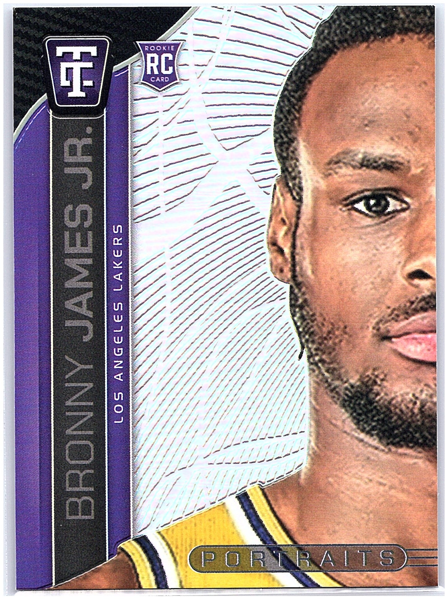 2024-25 Panini Totally Certified #11 Bronny James Jr. Portraits Mirror