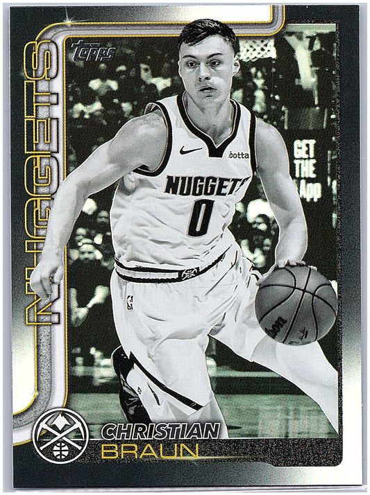 2025-26 Topps #102 Christian Braun Blackout