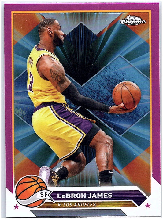 2023-24 Topps Chrome #23 LeBron James Pink Refractors