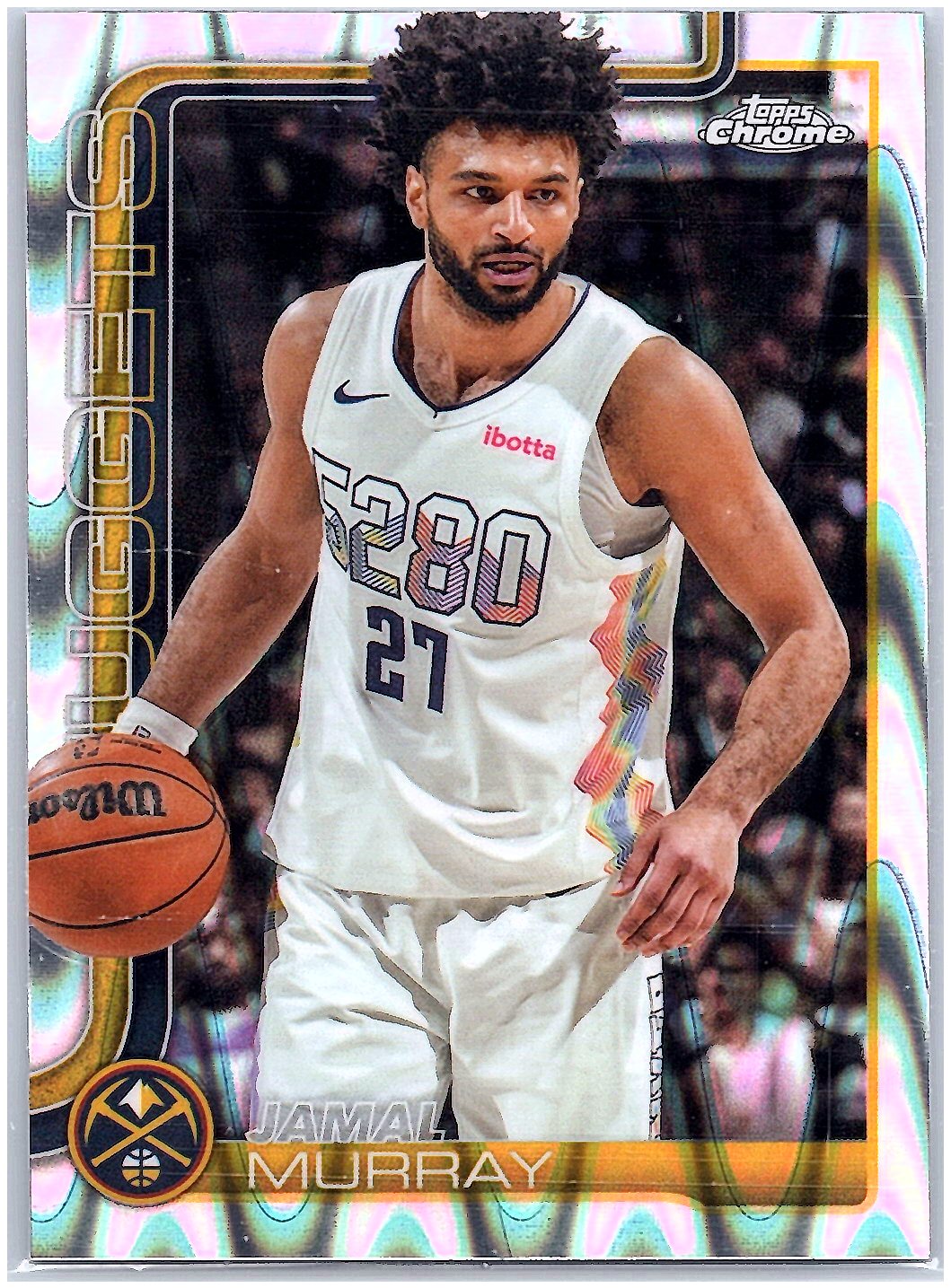 2025-26 Topps Chrome #55 Jamal Murray RayWave Refractor