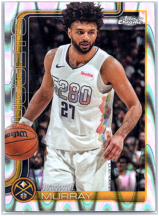 2025-26 Topps Chrome #55 Jamal Murray RayWave Refractor