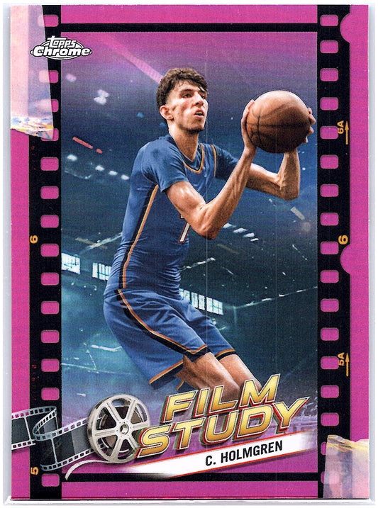 2023-24 Topps Chrome #FS-17 Chet Holmgren Film Study Refractor Pink