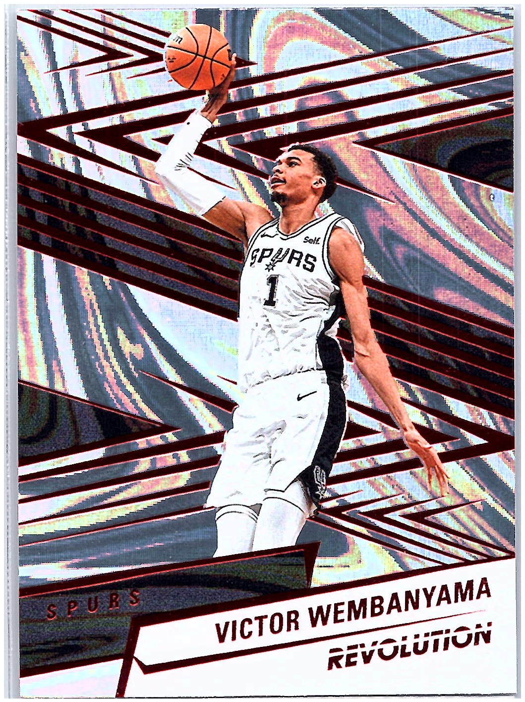 2024-25 Panini Revolution #79 Victor Wembanyama Red Swirl