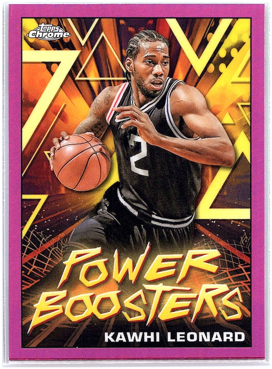 2023-24 Topps Chrome #PB-11 Kawhi Leonard PB Refractor Pink Basketball