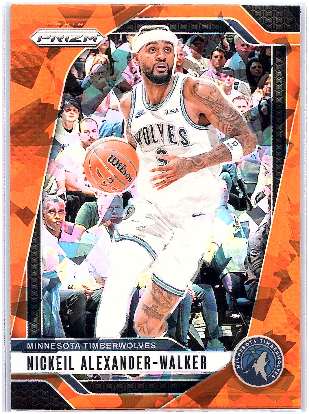 2024-25 Panini Prizm #135 Nickeil Alexander-Walker Prizms Orange Ice