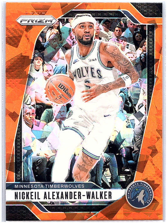 2024-25 Panini Prizm #135 Nickeil Alexander-Walker Prizms Orange Ice
