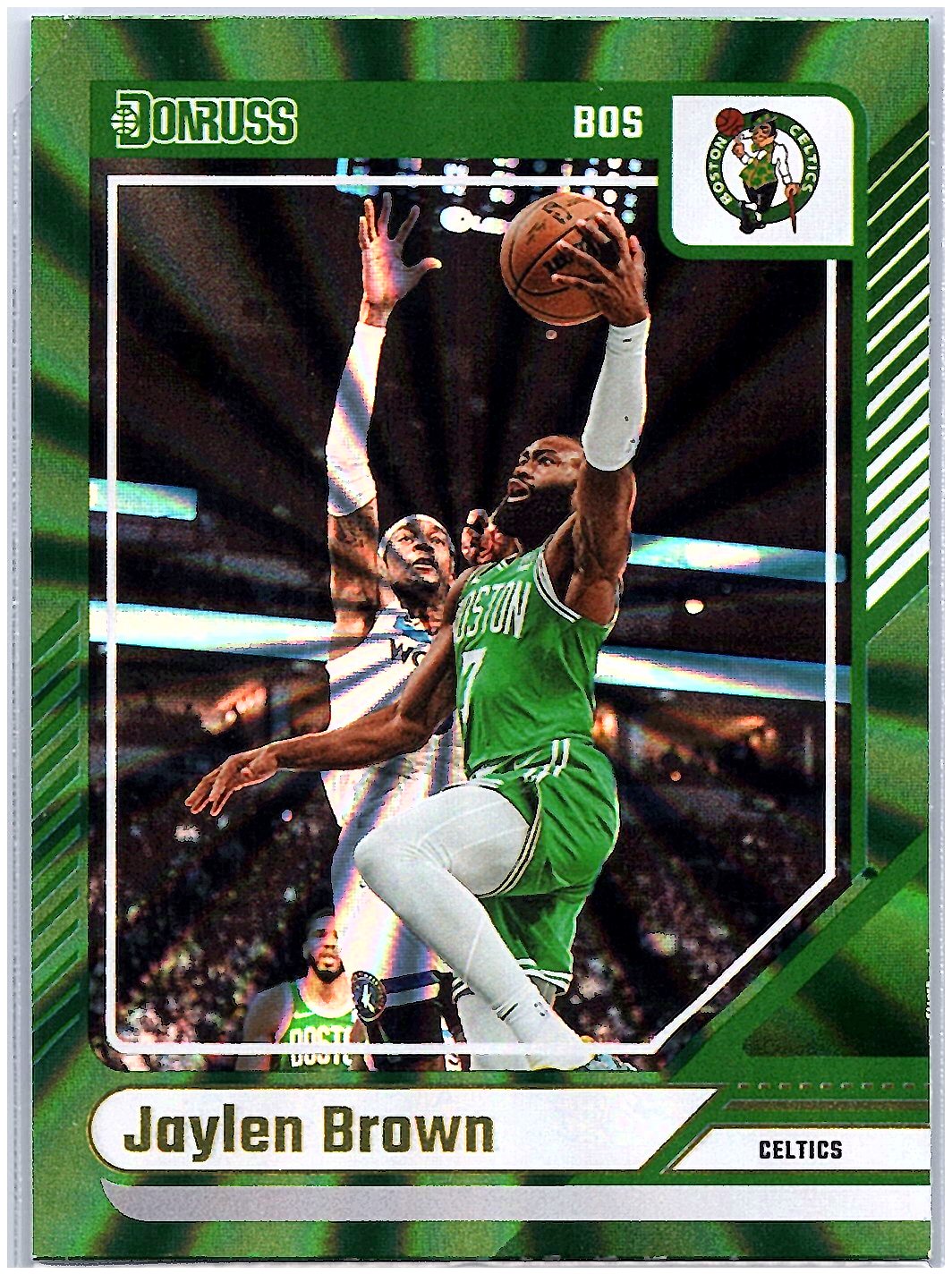 2024-25 Donruss #25 Jaylen Brown Holo Green Laser