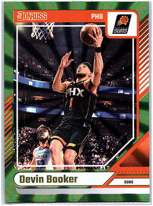 2024-25 Donruss #115 Devin Booker Holo Green Laser