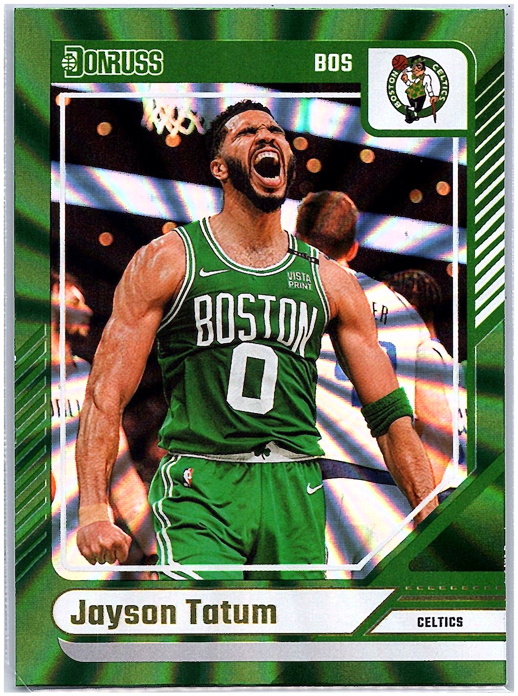 2024-25 Donruss #49 Jayson Tatum Holo Green Laser