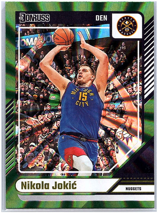 2024-25 Donruss #188 Nikola Jokic Holo Green Laser