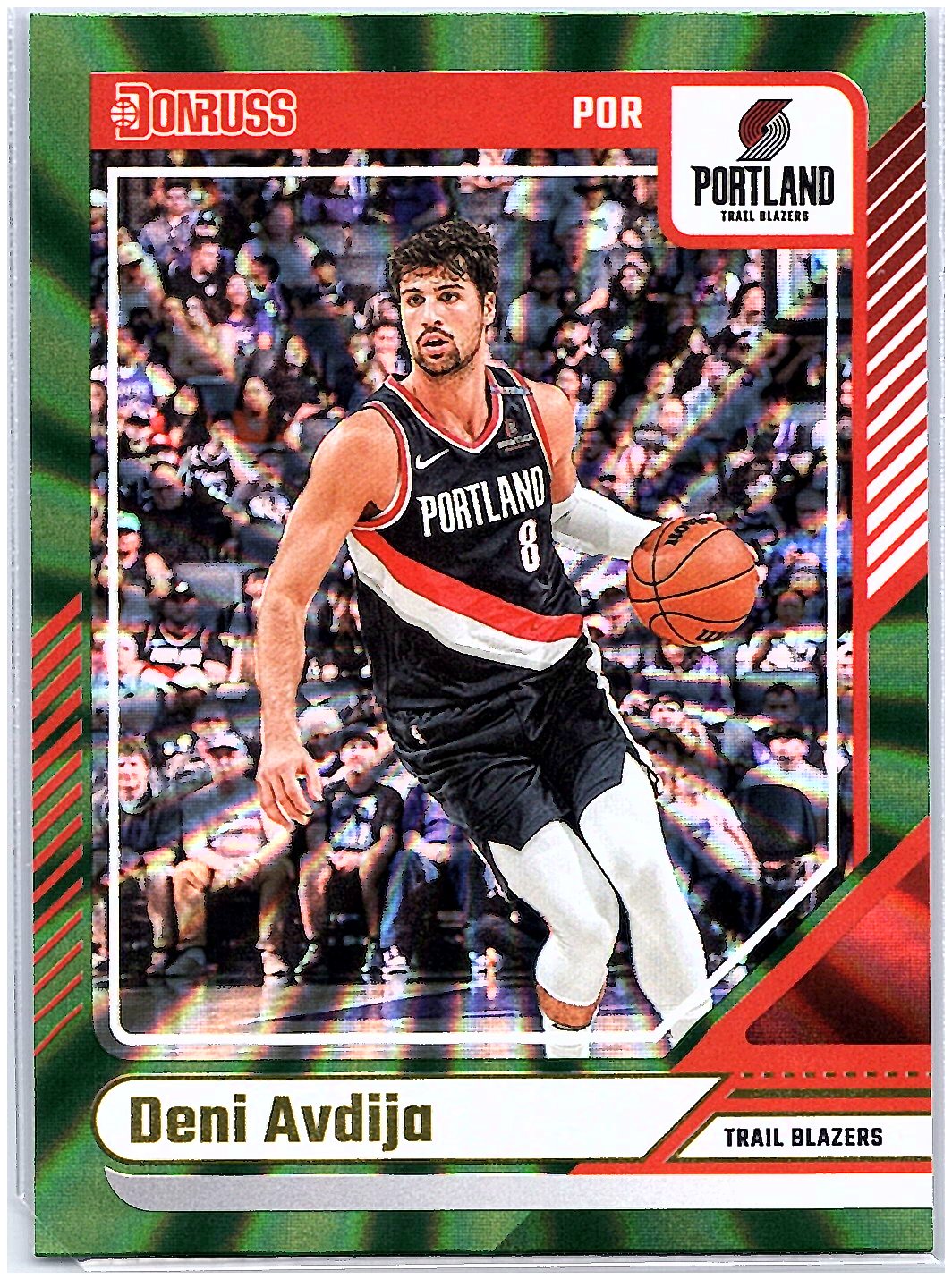 2024-25 Donruss #119 Deni Avdija Holo Green Laser