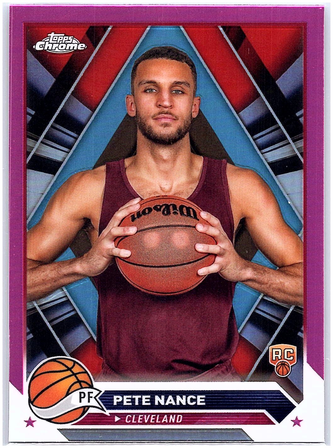 2023-24 Topps Chrome #144 Pete Nance Pink Refractors