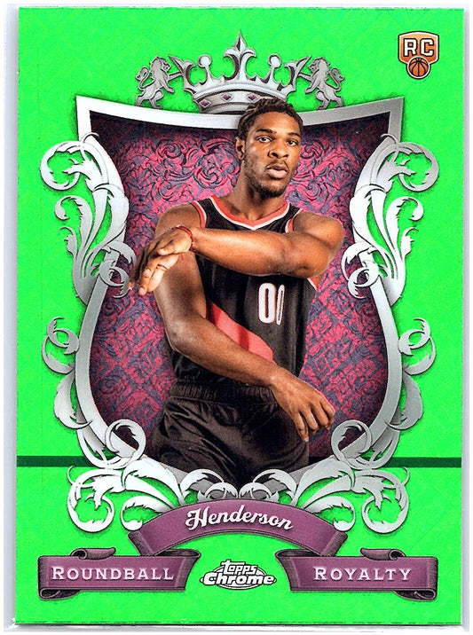 2023-24 Topps Chrome #RR-28 Scoot Henderson Refractor Green
