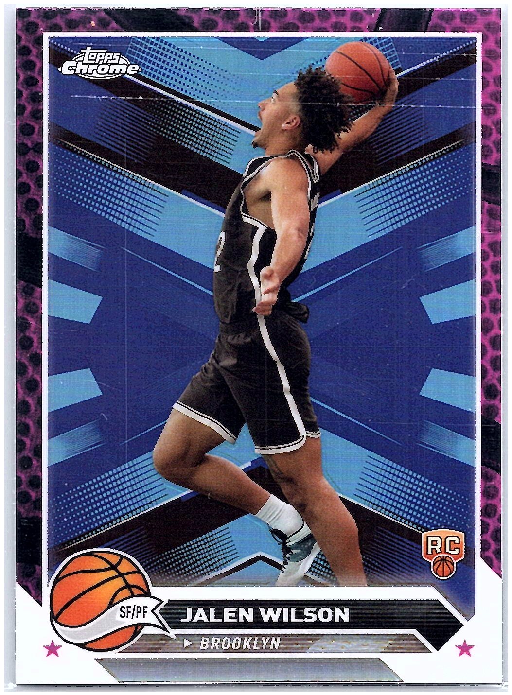 2023-24 Topps Chrome #61 Jalen Wilson Pink Basketball Refractors