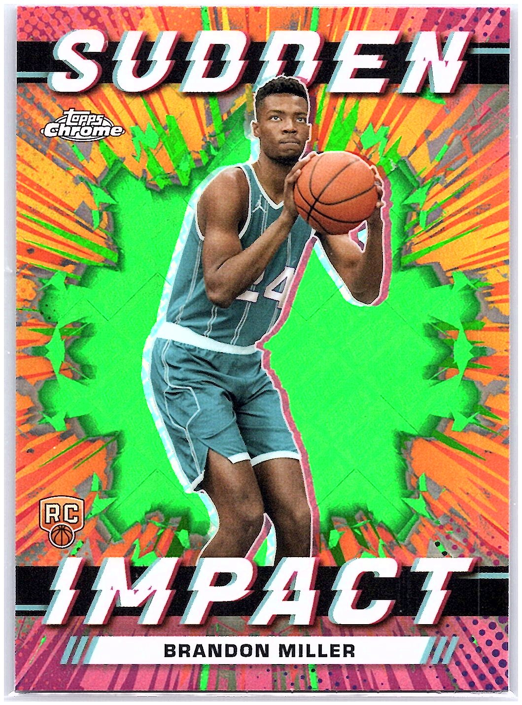 2023-24 Topps Chrome #SI-2 Brandon Miller Refractor Green Topps