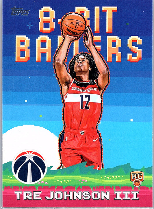 2025-26 Topps #8B-36 Tre Johnson III 8-Bit Ballers