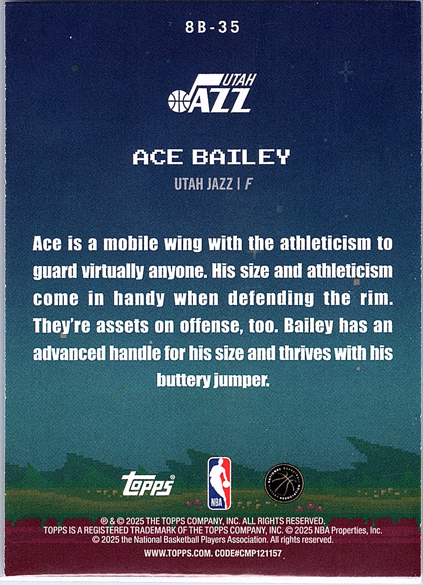 2025-26 Topps #8B-35 Ace Bailey 8-Bit Ballers