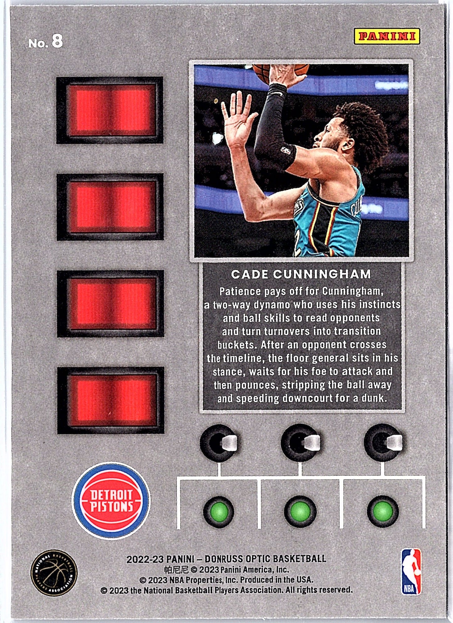 2022-23 Donruss Optic #8 Cade Cunningham T-Minus 3...2...1...