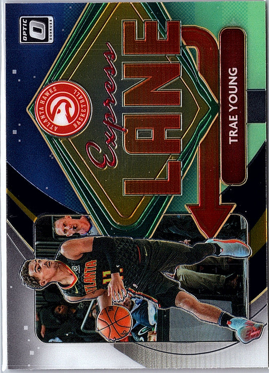 2020-21 Donruss Optic #11 Trae Young Express Lane