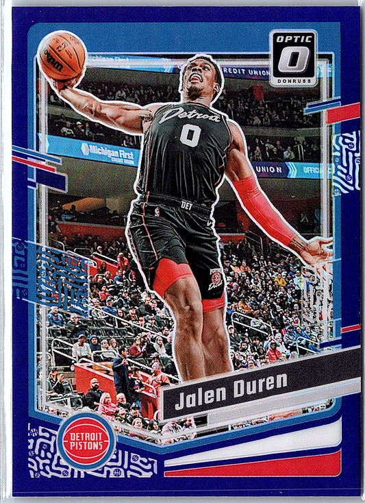 2023-24 Donruss Optic #187 Jalen Duren Purple
