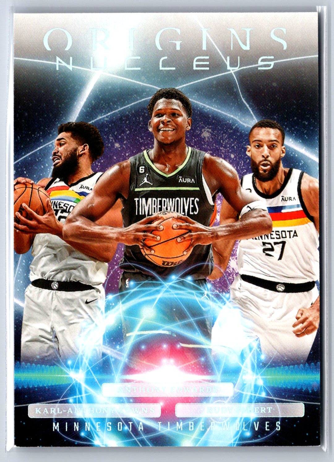 2023-24 Panini Origins #21 Towns /Gobert /Edwards Nucleus