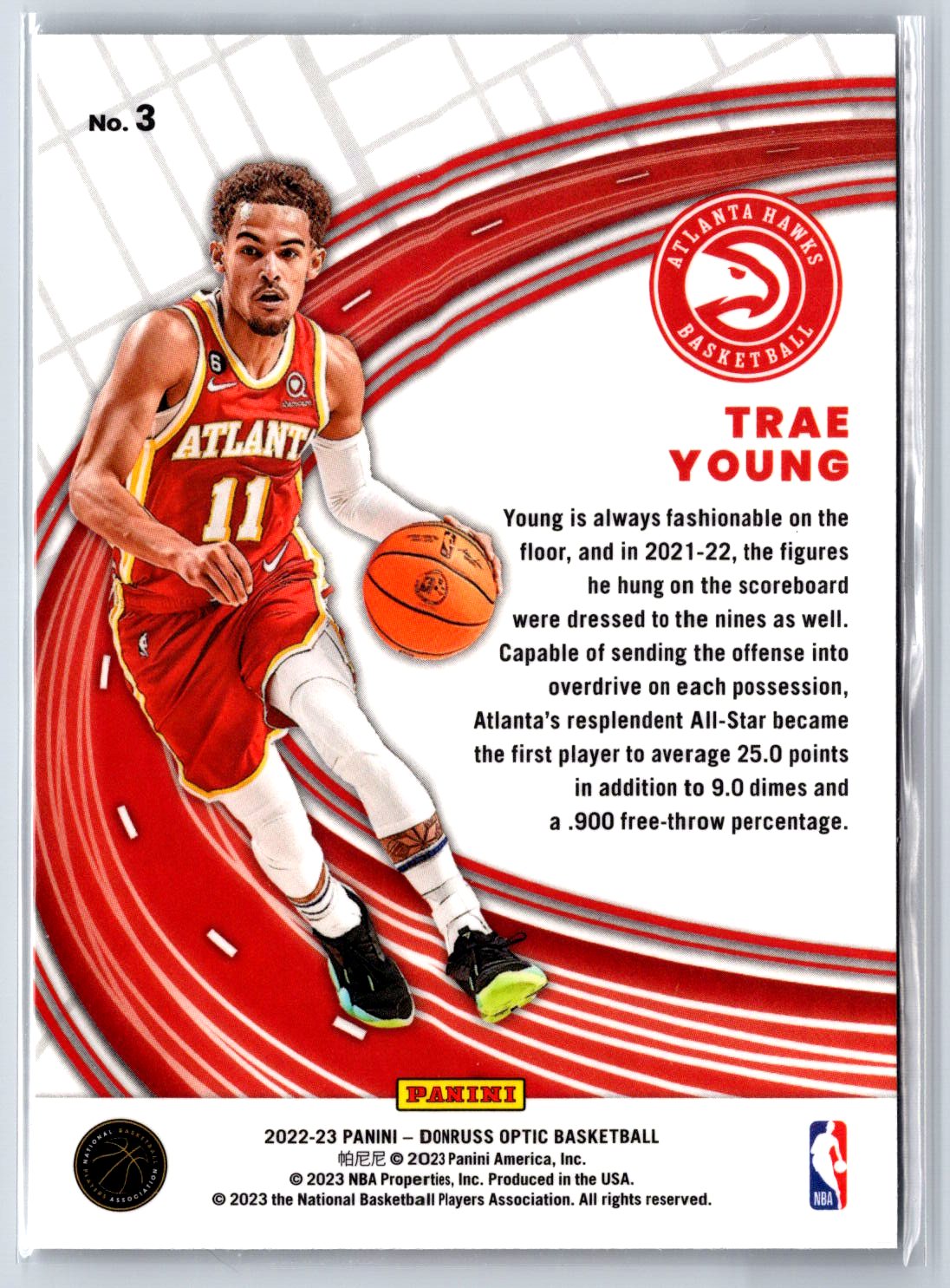 2022-23 Donruss Optic #3 Trae Young Express Lane