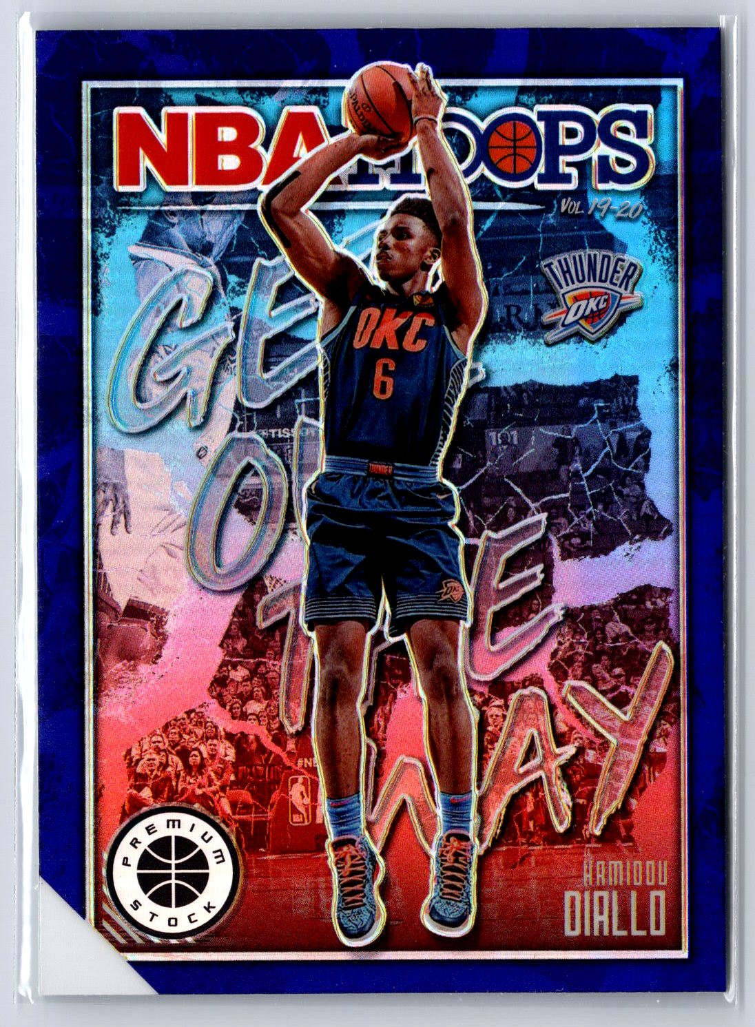 2019-20 Hoops Premium Stock #11 Hamidou Diallo Get Out The Way Purple