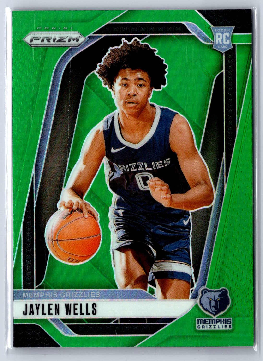 2024-25 Panini Prizm #239 Jaylen Wells Prizms Green