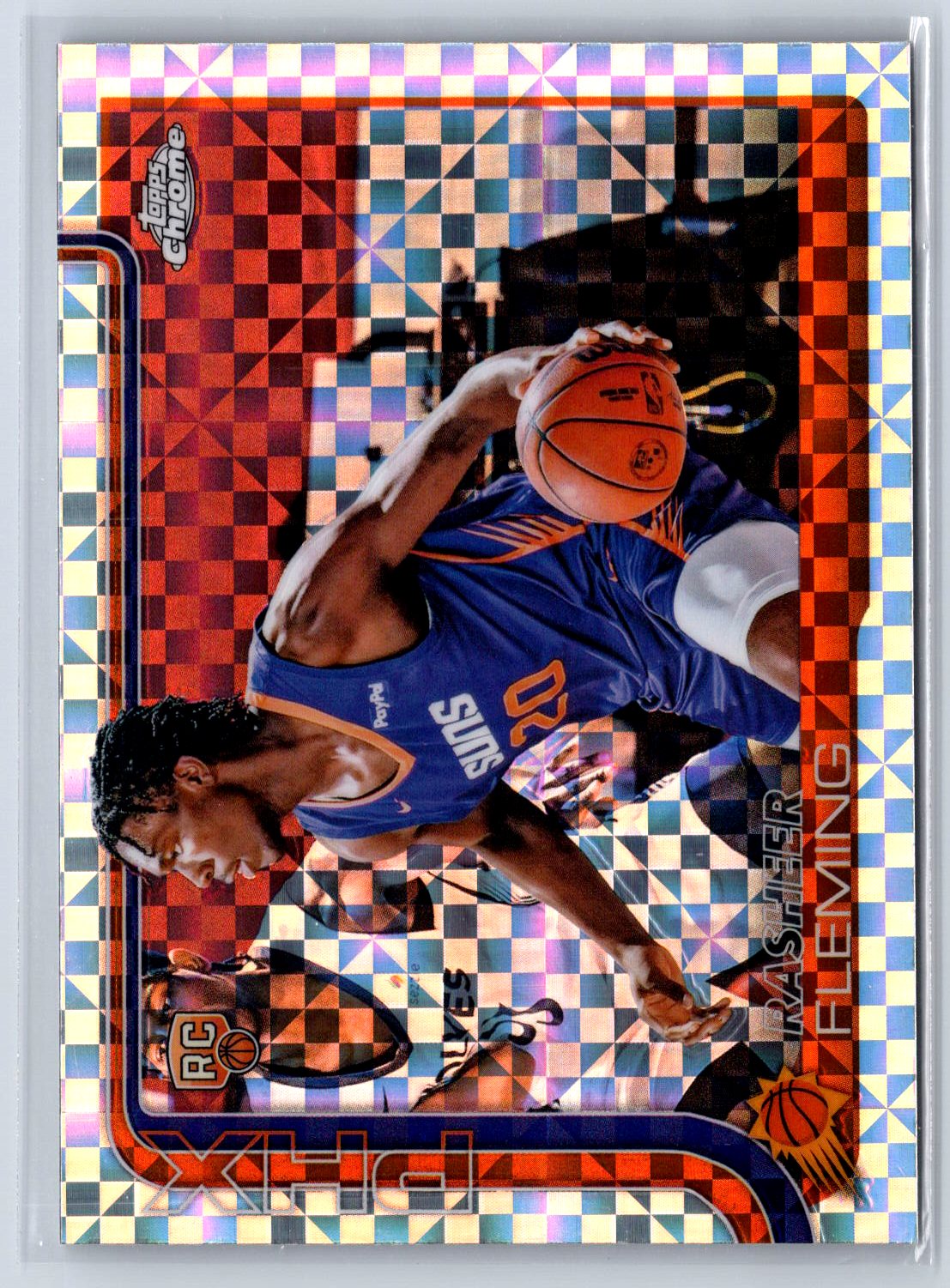 2025-26 Topps Chrome #281 Rasheer Fleming X-Fractor