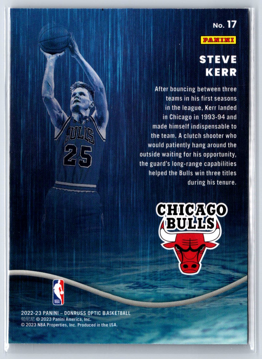 2022-23 Donruss Optic #17 Steve Kerr Raining 3s