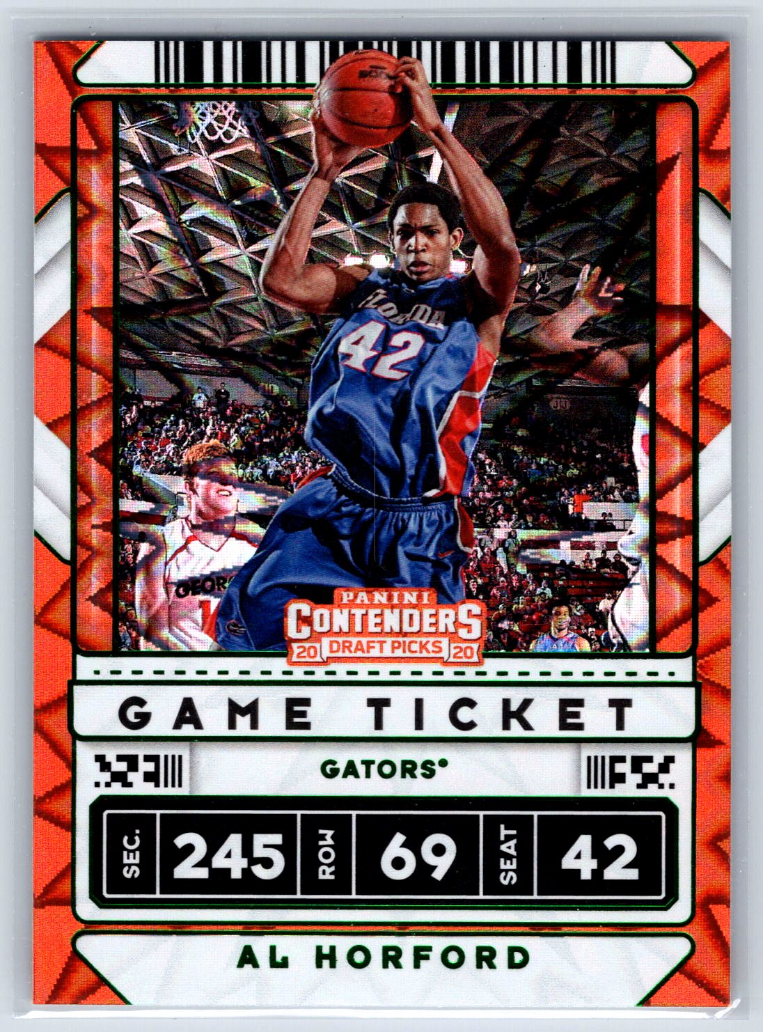 2020 Panini Contenders Draft Picks #16 Al Horford Game Ticket Green Explosion