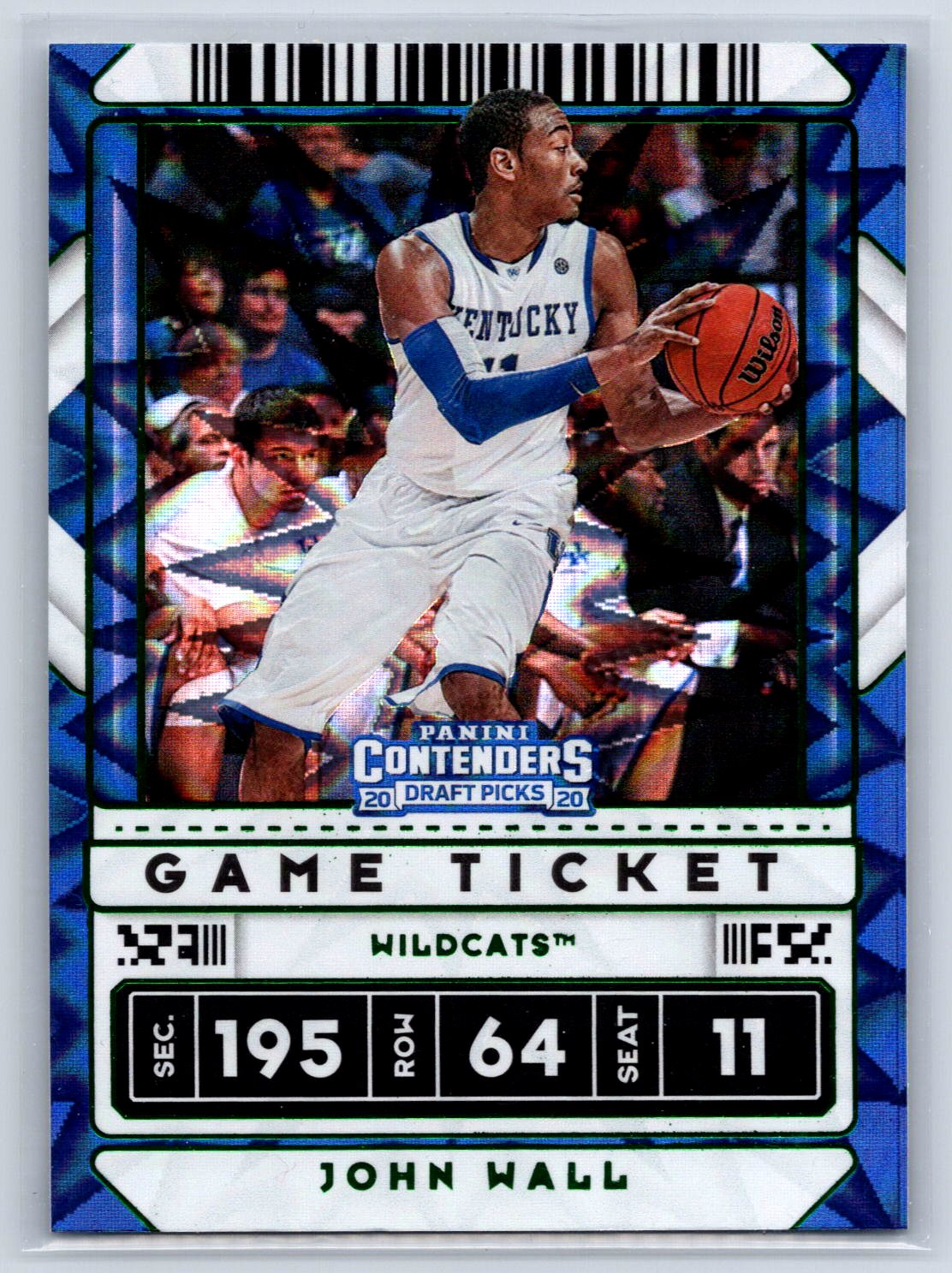 2020 Panini Contenders Draft Picks #34b John Wall Game Ticket Green Explosion
