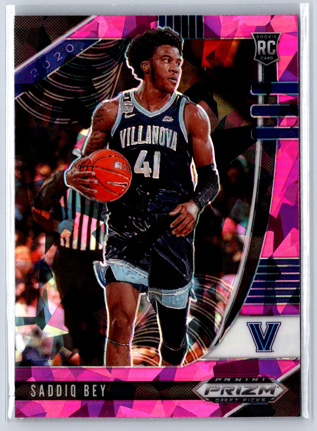 2020 Panini Prizm Draft Picks Collegiate #59 Saddiq Bey Pink Ice