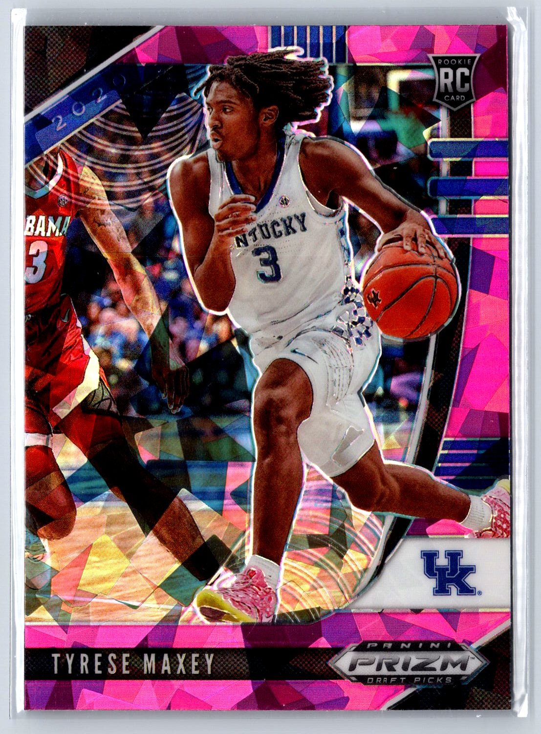 2020 Panini Prizm Draft Picks Collegiate #14 Tyrese Maxey Pink Ice