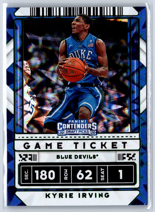 2020 Panini Contenders Draft Picks #11b Kyrie Irving Game Ticket Green Explosion