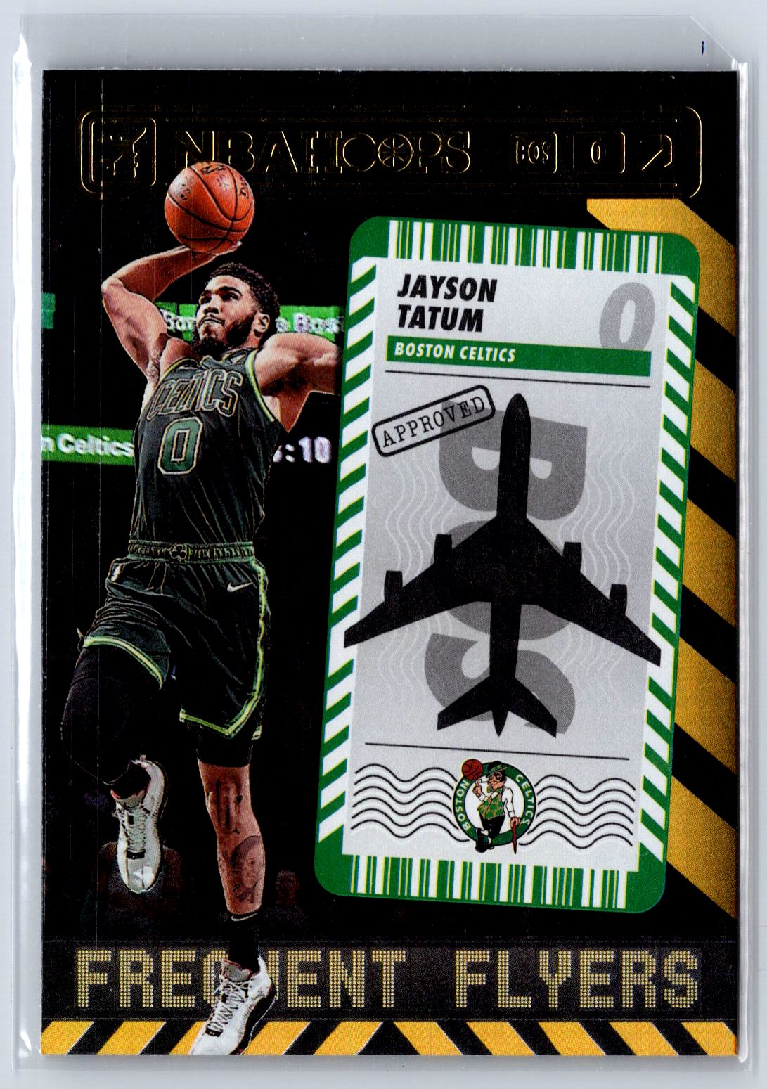 2021-22 Hoops #9 Jayson Tatum Frequent Flyers Holo