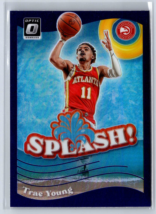 2023-24 Donruss Optic #1 Trae Young Splash Purple